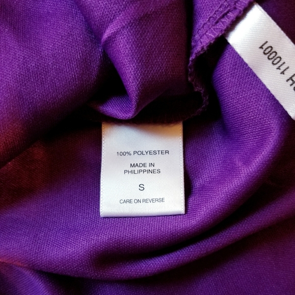 NY & CO purple chiffon overlay tank top camisole - Picture 7 of 7